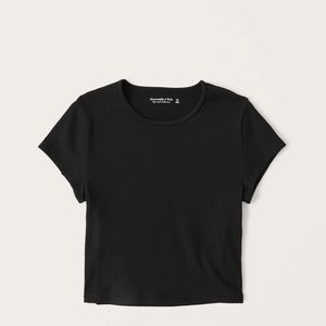 A&F black ribbed soft collection tee size XL